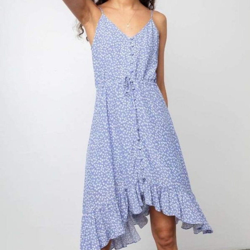 Floral Blue Summer Dress